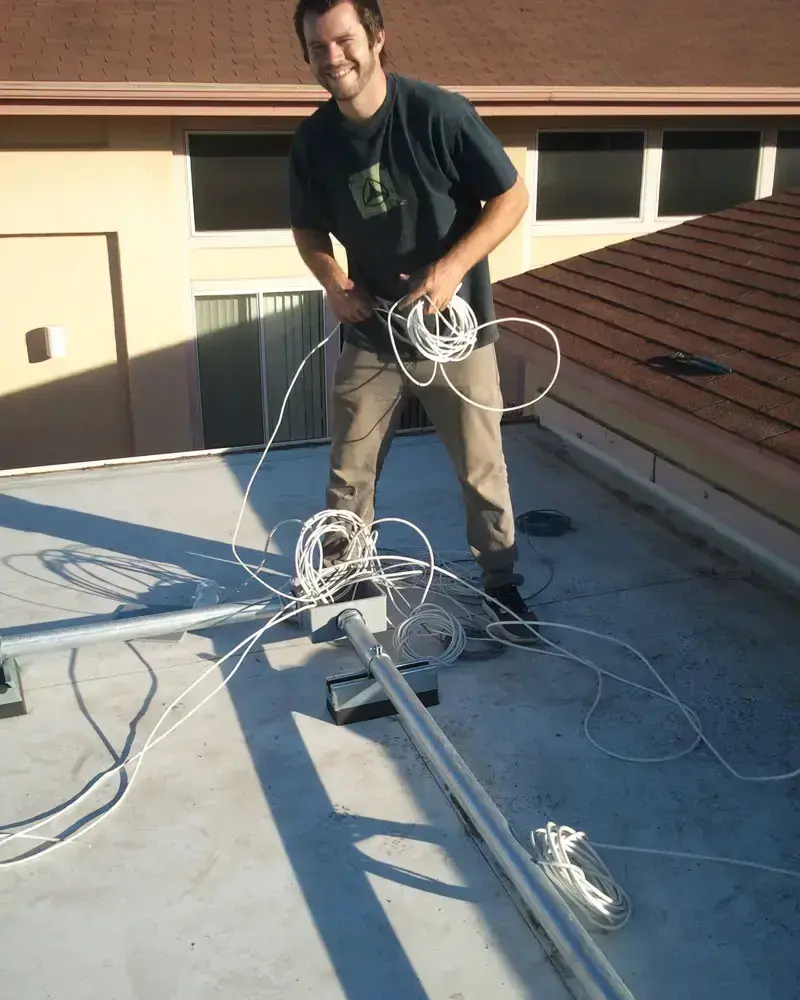 Structure Wire Installation for Internet, Audio and Video